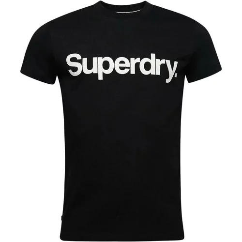 Superdry Majice s kratkimi rokavi 223122 Črna