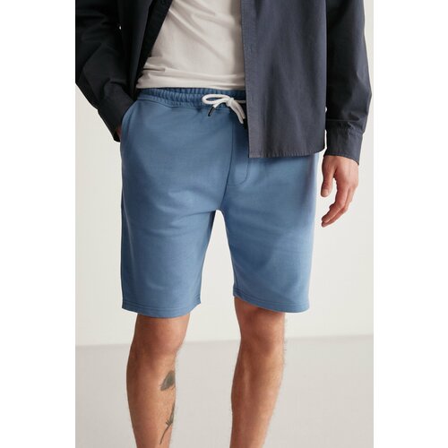 GRIMELANGE Uncertain Comfort Dark Blue Shorts & Bermud Cene