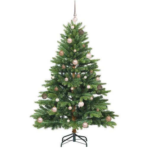 VidaXL Umjetno božićno drvce s stalakom Zelena 150 cm PE i PVC Slike