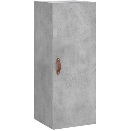 Visoka komoda siva betona 34,5x34x180 cm od konstruiranog drva Slike