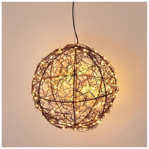  LED spolja&scaron;nja božićna dekoracija 200xLED/230V, prečnika 18 cm, IP44, topla bela, kugla/crna Cene