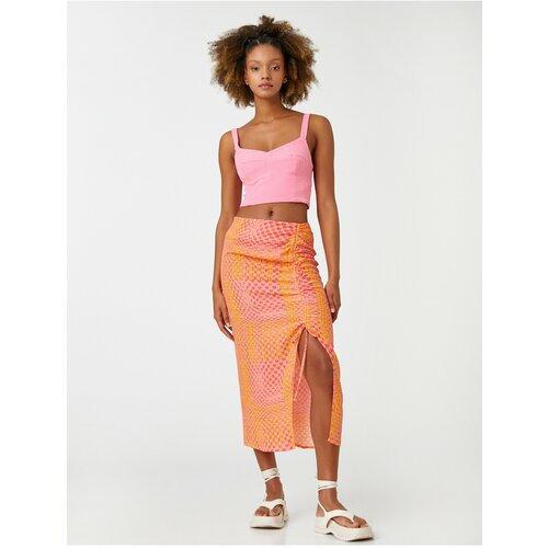 Koton Skirt - Orange - Midi Slike