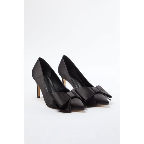 Trendyol Black Bow Satin Women's Classic Thin Heel Shoes Cijene
