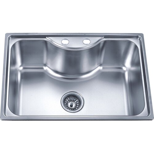 Inter Ceramic ugadna Sudopera Alpaka, Pravougaona, Otvor Za Sifon 11 cm, Sifon 3, Hrom Slike