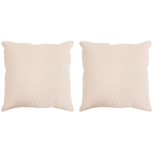  Jastuk 2 pcs Bež 60 x 60 cm Kapok vlakno Slike