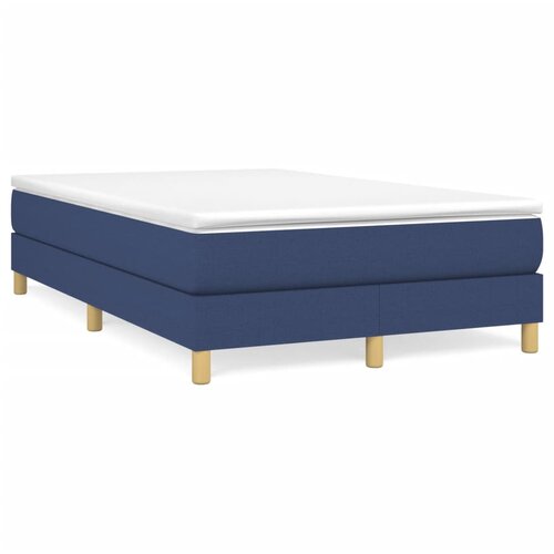 vidaXL Box spring posteljni okvir modra 120x200 cm blago, (20735878) Cene