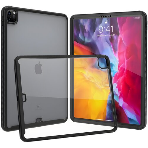 Techsuit Kući&scaron;te + za&scaron;tita ekrana &ndash; iPad Pro 12.9 (2018/2020/2021/2022) &ndash; Crna Cijene