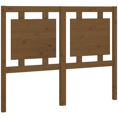 Maison Chic posteljno vzglavje - vzglavna omarica - nočna omarica medeno rjavo 125,5x4x100 cm trdna borovina, (21707477) Cene