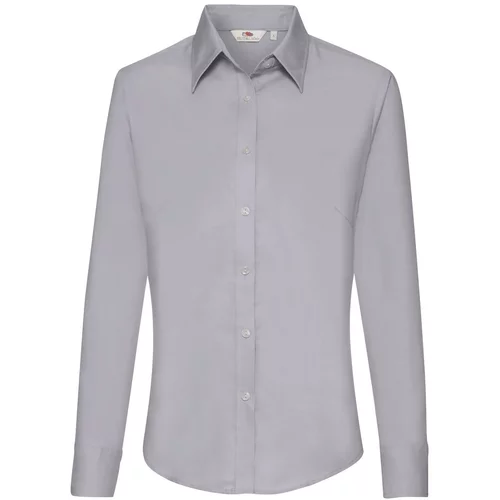 Fruit Of The Loom Grey lady-fit shirt Oxford