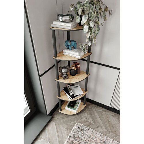 Hanah home Bookcase 5 Corner - Oak Oak Bookshelf Cene