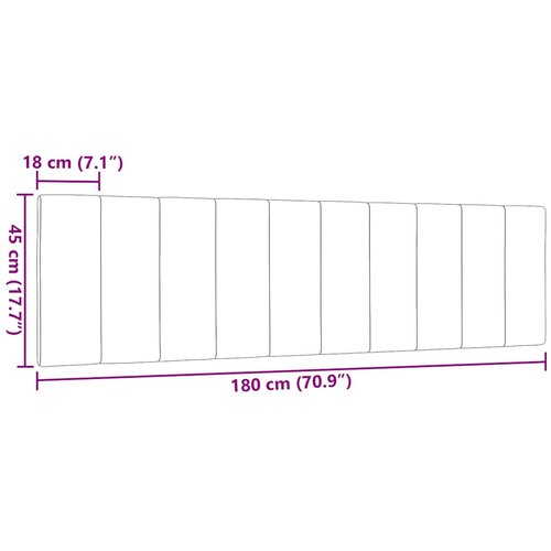  Jastuk za uzglavlje Hanko tamnosmeđi 180 cm od tkanine Slike