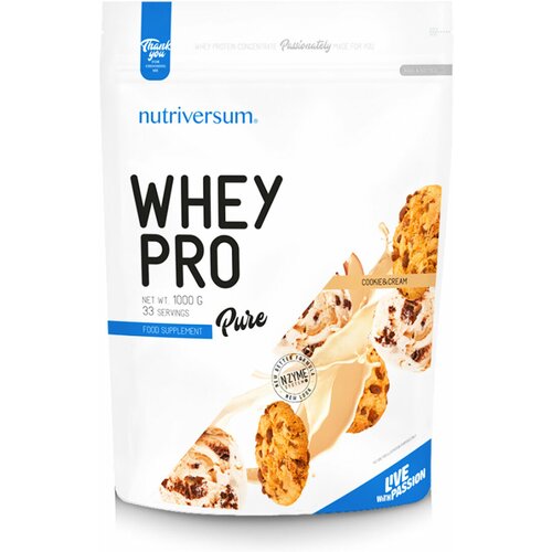NUTRIVERSUM whey pro protein cookies & cream 1kg Slike