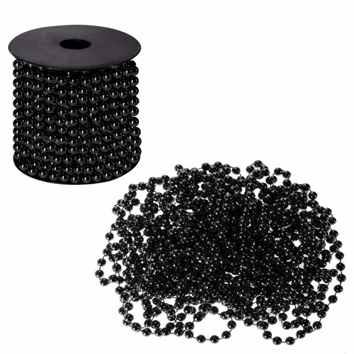  Crni Lančić s Perlama 8 mm, 10 metara Slike