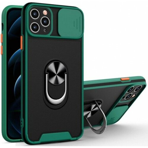 MCTR8 iphone 12 pro futrola magnetic defender silicone dark green Slike