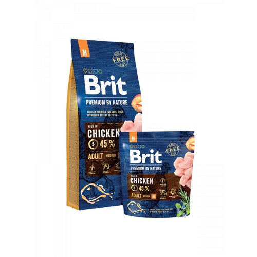 Brit Hrana za pse - Piletina Adult M 1kg Cene