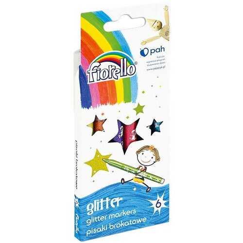 KW TRADE Flomastri z ble&amp;scaron;čicami, set 6, (21333034) Slike