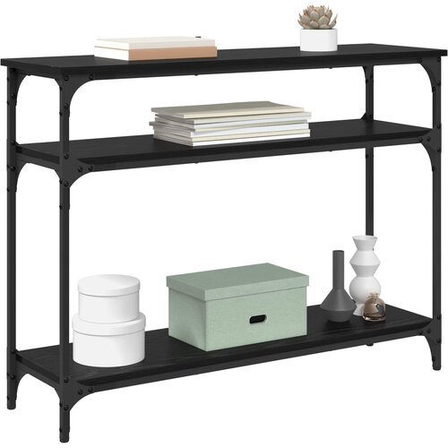  Konzolna stolica Crni hrast 100 x 29 x 75 cm Konstruirano drvo Slike