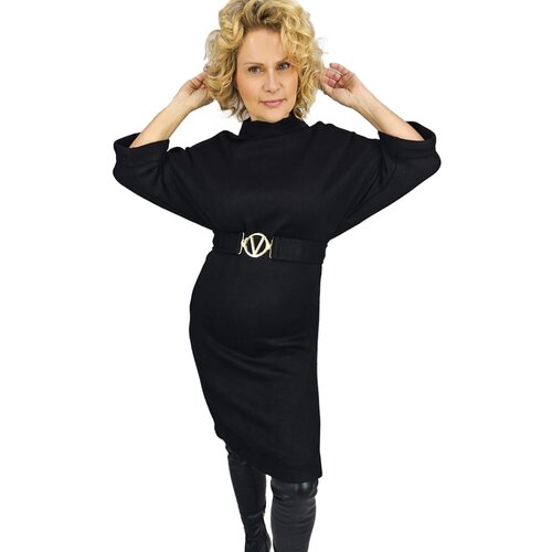 Pri Knitted midi dress with belt and bat sleeves ALENA Cijene