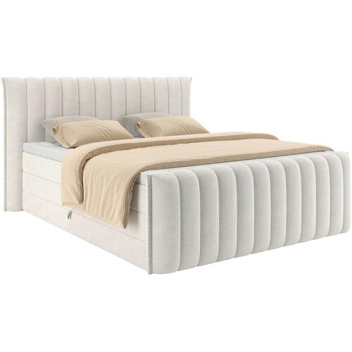 Premium Living Postelja Boxspring Lina, Krem Barva, 160x200 Cene