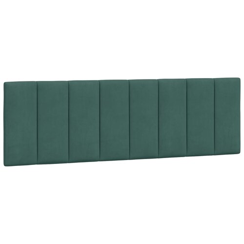 vidaXL Vzglavna stranica temno zelena 160 cm žamet, (21058408) Cene