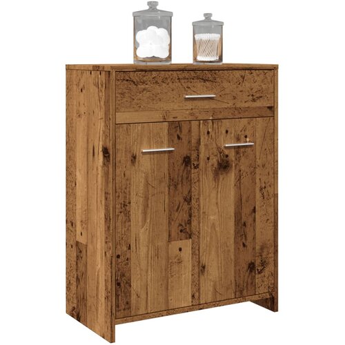 vidaXL kopalniška omarica starinski les 60x33x80 cm inženirski les Cene