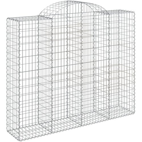  Lučne gabionske ko&amp;scaron;are 12kom 200x50x160/180cm pocinčano željezo Slike