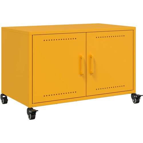 vidaXL TV omarica gorčično rumena 68x39x43,5 cm hladno valjano jeklo, (21242080) Cene