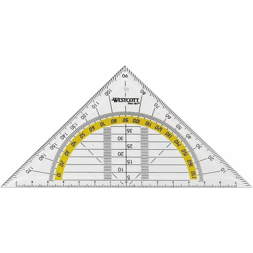  Ravnilo trikotnik geo westcott 14cm e-10130 00