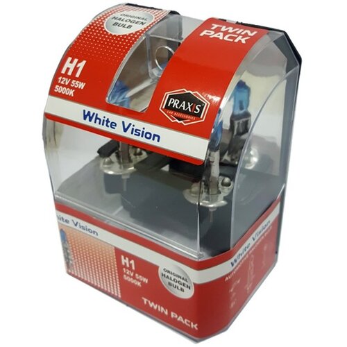 Praxis sijalica halogena H1 12V 55vv blu 2 kom Slike