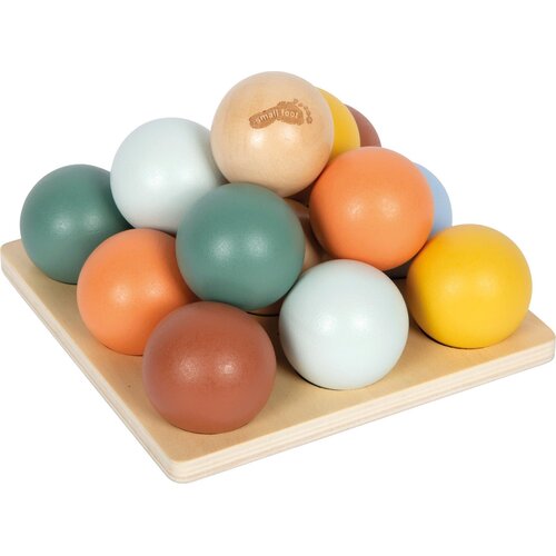 Small Foot Montessori Sorting Game with Balls igra razvrstavanja s hvataljkom 12m+ 15 kom Cijene