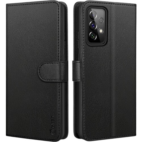 NIKCORP Etui za Samsung Galaxy A72, preklopna torbica iz umetnega usnja, denarnica s prostorom za kartice in stojalom, črn, (5000139113) Cene