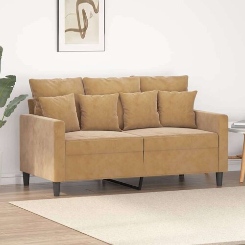  Dvosjed smeđi 120 cm baršunasti Cijene