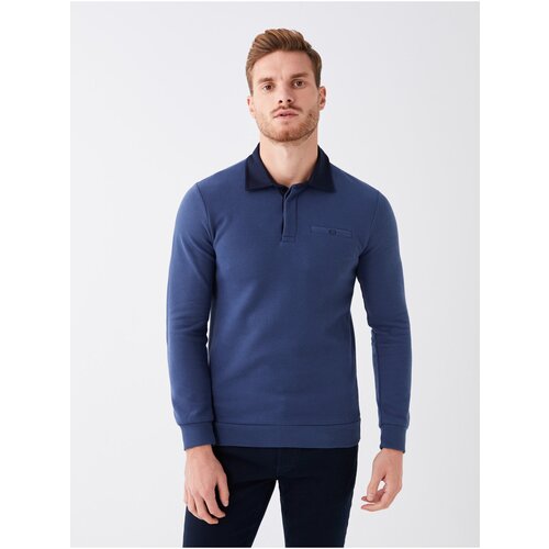 LC Waikiki Polo Neck Long Sleeve Men's Sweatshirt Slike