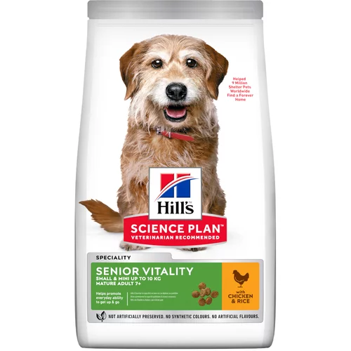 Hill’s Science Plan Mature Adult 7+ Senior Vitality Small & Mini piščanec - Varčno pakiranje: 2 x 6 kg