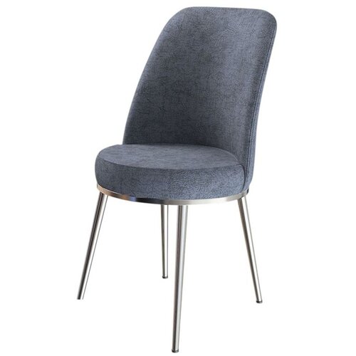 Hanah home set trpezarijskih stolica Dexa 8 kom, dimno siva tkanina Babyface, hromirane metalne noge Cene