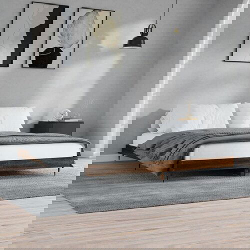 vidaXL Okvir za krevet smeđi hrast 200 x 200 cm konstruirano drvo Cijene