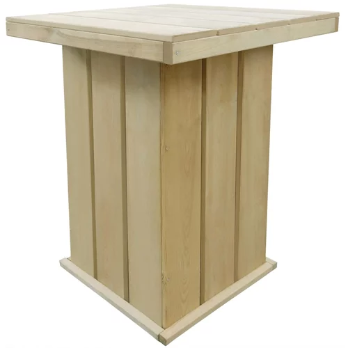 vidaXL Barski stol od impregnirane borovine 75 x 75 x 110 cm
