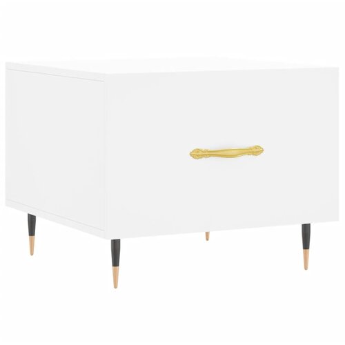  Stolići za kavu 2 kom bijeli 50x50x40 cm od konstruiranog drva Bijela Slike