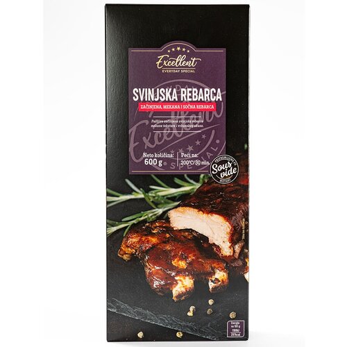 Excellent Svinjska rebra BBQ 600g Cene