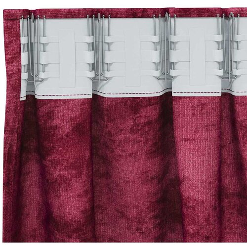  Bar&amp;scaron;unaste zavjese 2 pcs boja crnog vina 175 x 140 cm Bar&amp;scaron;un Slike