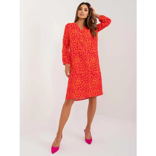Fashion Hunters Fuchsia loose dress with buttons SUBLEVEL