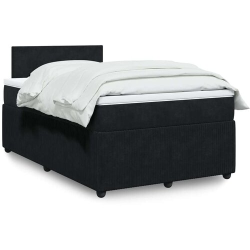 vidaXL Box spring krevet s madracem crni 120 x 200 cm baršunasti Cijene