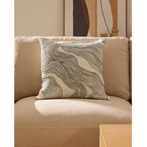 Kave Home Bombažna prevleka za blazino 50x50 cm Ondara &amp;ndash; Slike