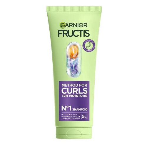 Garnier Fructis Method For Curls Shampoo 200 ml šampon skodrani lasje suhi lasje valoviti lasje unisex Cene