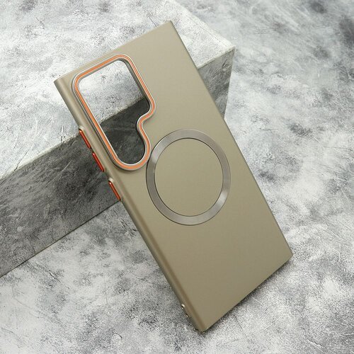 Maska PRO CASES MagSafe za Samsung S928B Galaxy S24 Ultra 5G/ zlatna Slike