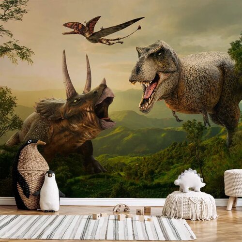  Foto tapeta - Dinosaur Square 294x210 Samoljepljiva Cene