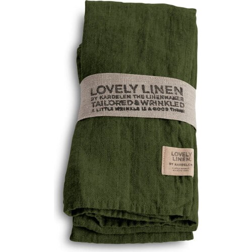 Lovely Linen Namizni tekač - Jeep Green Cene