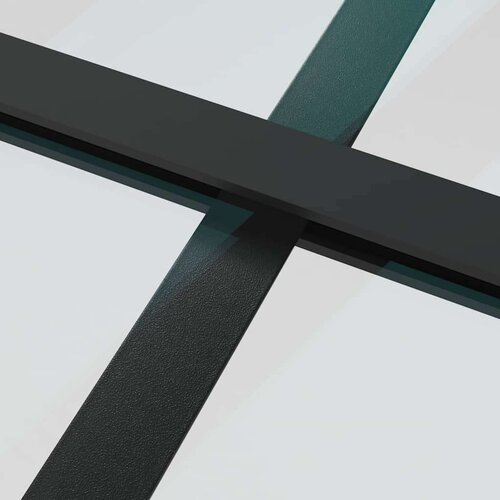 vidaXL Klizna vrata s priborom crna 90 x 205 cm od ESG stakla Cene