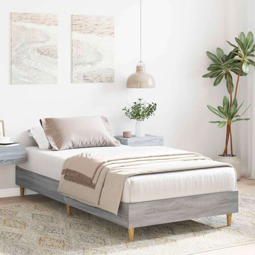  Okvir za krevet Siva Sonoma 80 x 200 cm Konstruirano drvo - Siva Sonoma Cijene