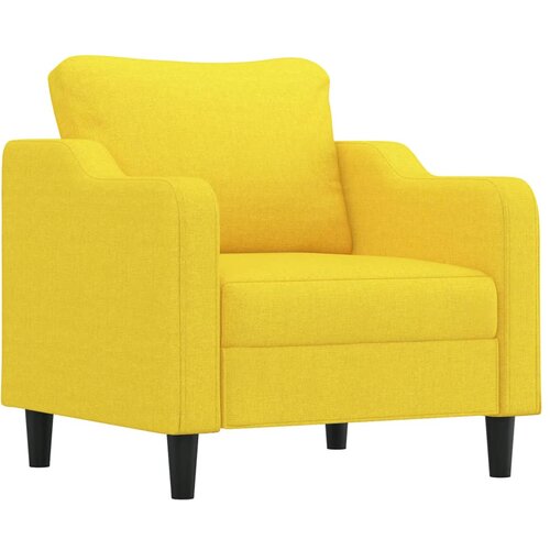 VidaXL Fotelja Svjetložuta 60 cm od tkanine Slike